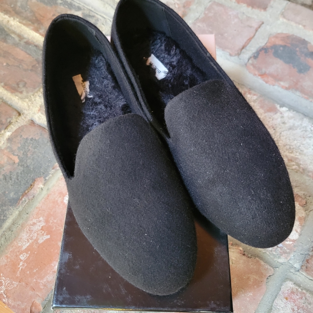 Birdies The Starling Black felt Knute/fur lining